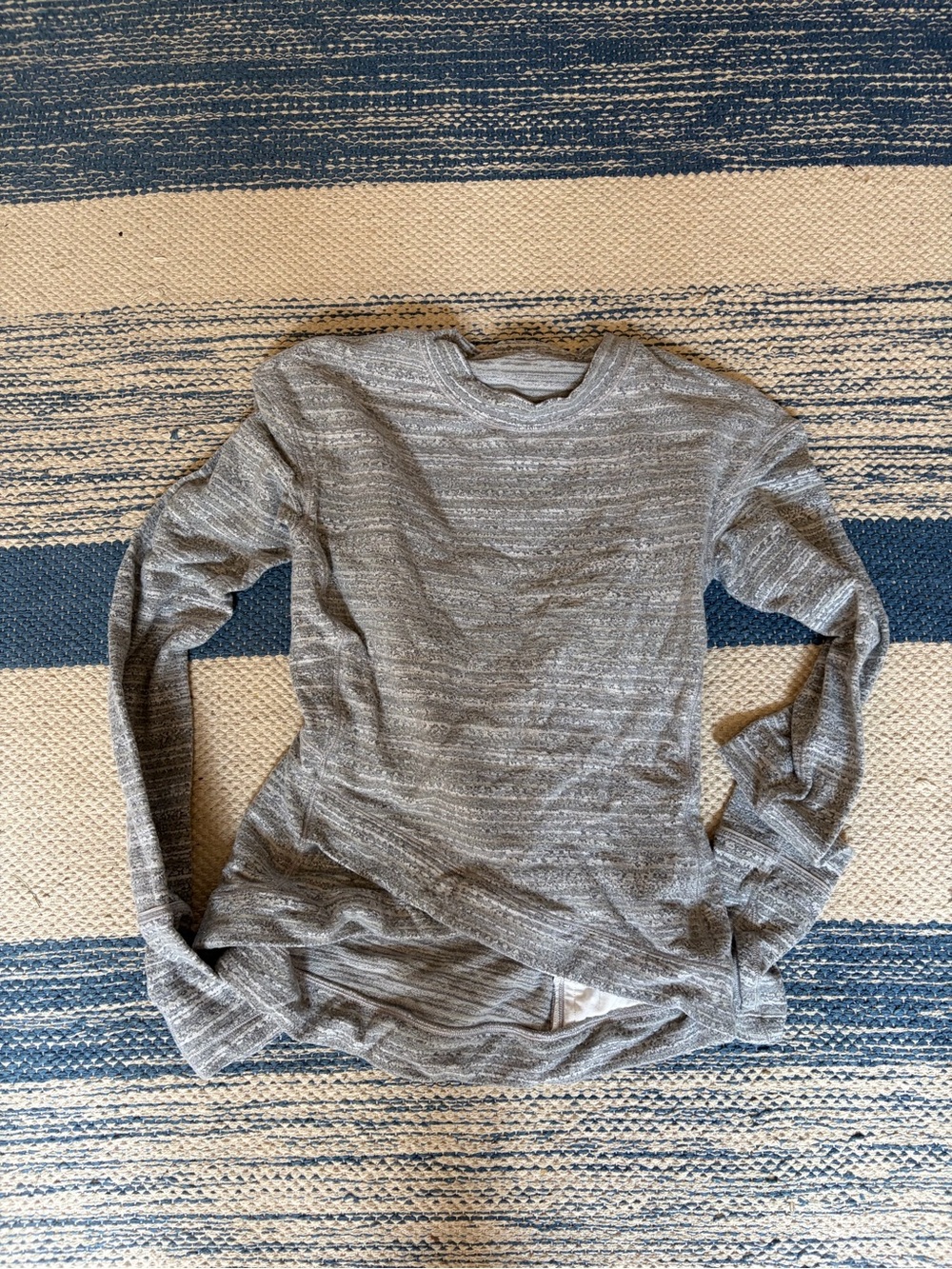 lululemon athletica Heathered Gray Crewneck Top